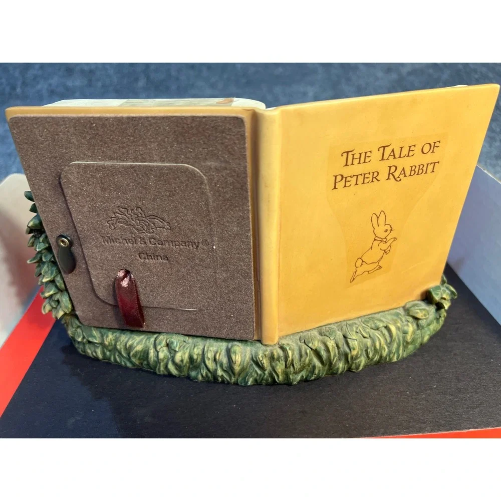 Michel & Co Beatrix Potter Peter Rabbit Storybook Mantel Clock Figurine Nursery